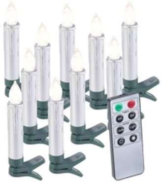 10 bougies LED pour sapin de Noël avec télécommande 10 bougies LED pour sapin