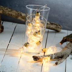 Guirlande lumineuse à LED design ampoule classique