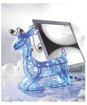 Renne du Père Noël lumineux USB Pile Renne du Père Noël lumineux