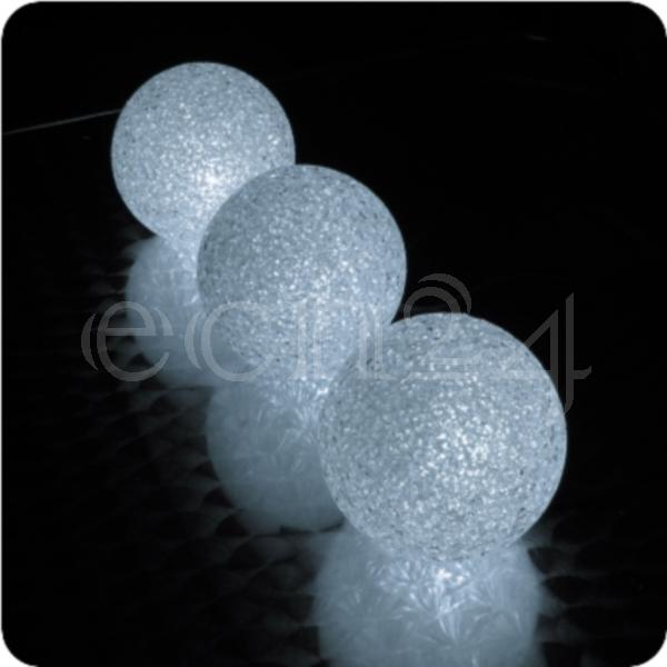 LED Guirlande lumineuse avec 10 boules décoratives