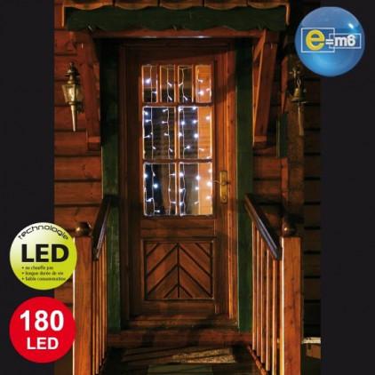 Rideau lumineux blanc 180 LED 2m x 2m
