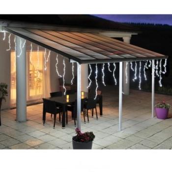 Stalactite lumineuse 392 LED 6m Blanc