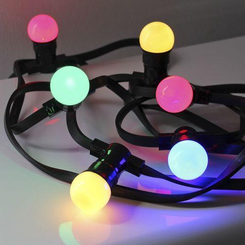 Guirlande électrique dextérieur à 10 LED multicol