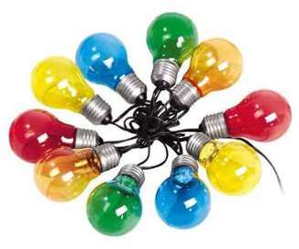Guirlande extérieure 10 LED longueur 8 3m FANTASY Multicolore Guirlande extérieure 10 LED
