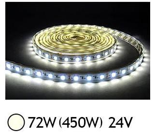 Bandeau LED 72W (450W) 24V IP20 (nu) Blanc jour 40