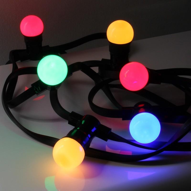 Guirlande B22 LED 10 mètres multicolore - LEBLANC