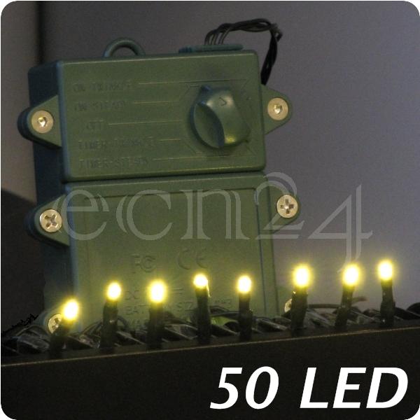 Guirlande lumineuse + programmateur, piles - LED 5