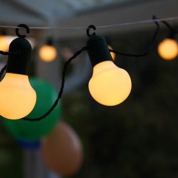 Guirlande fête avec crochet blanc chaud