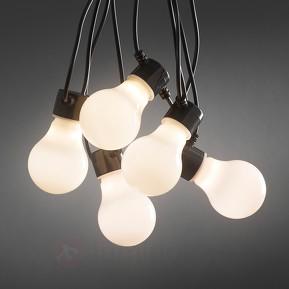 Guirlande guinguette LED opale ext. 20 lampes