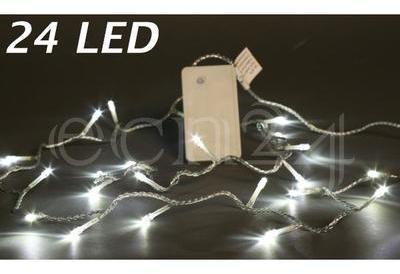 Pile guirlande lumineuse LED avec programmateur 24