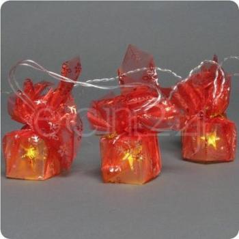 Guirlande lumineuse à piles - boîte cadeau éclairé