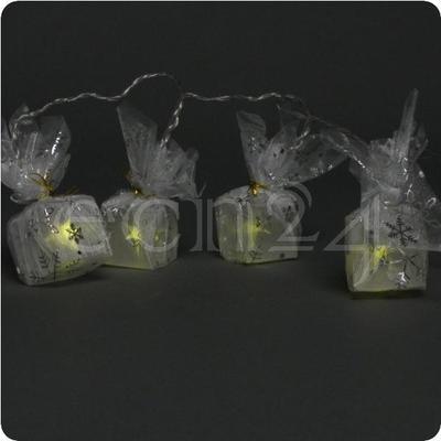 Guirlande lumineuse à piles - boîte cadeau éclairé
