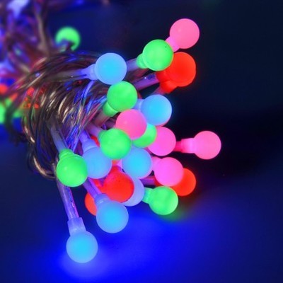 Guirlande lumineuse 120 perles multicolore 6 mètre