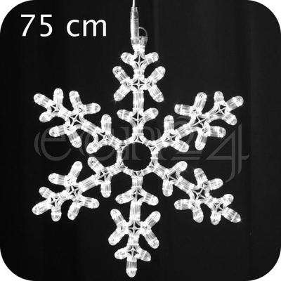 Flocon de neige LED blanc froid, extensible 75 cm