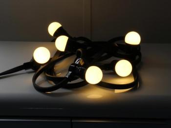 Lot de 2 Guirlandes extérieures guinguette 10 LED