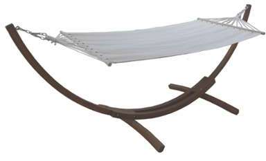 Hamac sur pied en bois