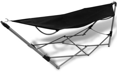VidaXL Hamac pliable Noir