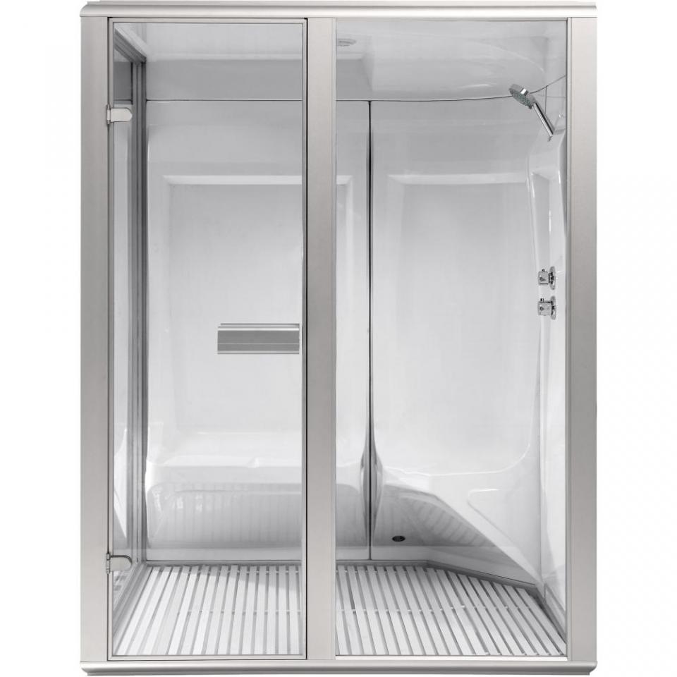 Cabine Hammam - 2 sièges Blanc