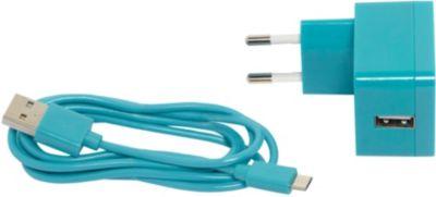 Chargeur enceinte Oglo micro USB câble USB Bleu Chargeur enceinte Oglo micro