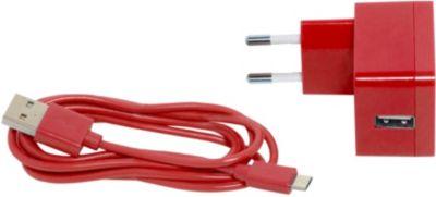 Chargeur enceinte Oglo micro USB câble USB Rouge Chargeur enceinte Oglo micro
