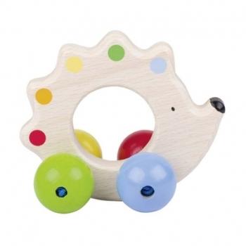 Hochet en bois Anneau Hérisson Heimess - Jouets bé