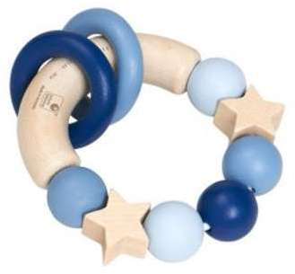 SELECTA Belly Button Hochet Magic Touch - Bleu - D