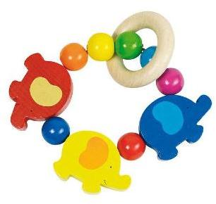 Hochet éléphant rond sur ficelle, Heimess