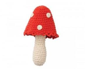 PEPPA Doudou Hochet Champignon - Dès la Naissance