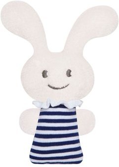 Hochet Pouet Pouet Funny Bunny Marinière 12 cm