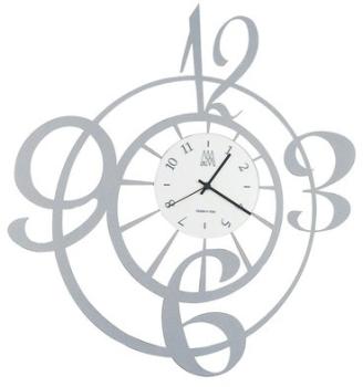ARTI E MESTIERI horloge murale TREVIS (Aluminium -