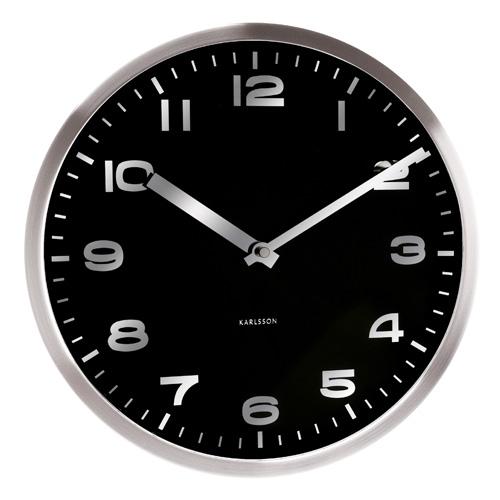 Horloge murale avec numérotation réfléchissante Ka