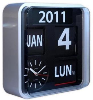 Pendule Calendrier Analogique Rétro Horloge Grands