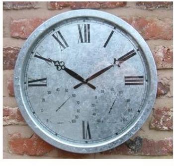 Horloge dExtérieur Galvanisée - About Time