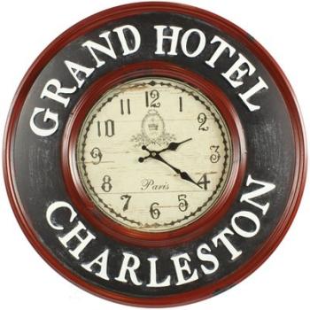HORLOGE ANCIENNE MURALE GRAND HOTEL CHARLESTON 59C