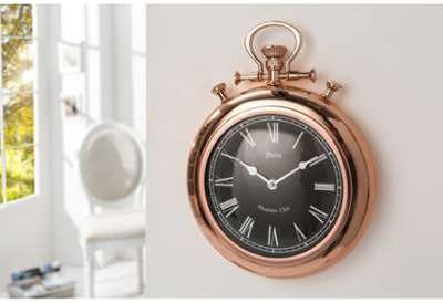 Horloge murale 35 cm design industriel et Chiffres