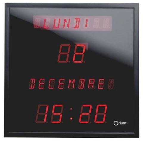 Horloge murale led calendrier - electrique - Orium