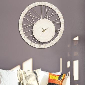 Horloge murale de design moderne en forme de roue