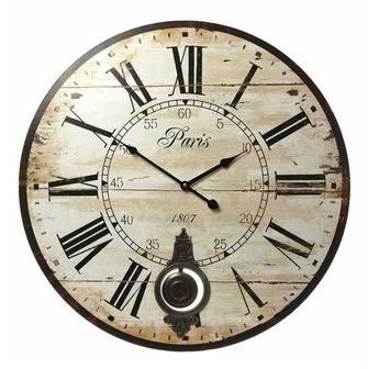 Pendule murale sur le thème de Paris 1807 , aspect