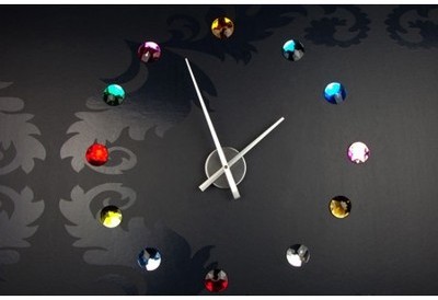 Horloge design Crystal muticouleur