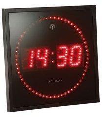 Horloge digitale murale avec 60 LED - Radiopilotée