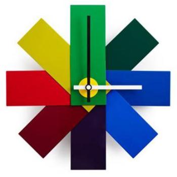NORMANN COPENHAGEN horloge murale WATCH ME (Multic