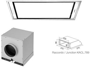 FALMEC hotte au plafond STELLA 90 cm BLANC (Moteur