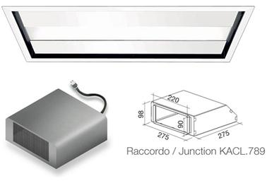 FALMEC hotte au plafond NUVOLA 90 cm (Blanc avec m