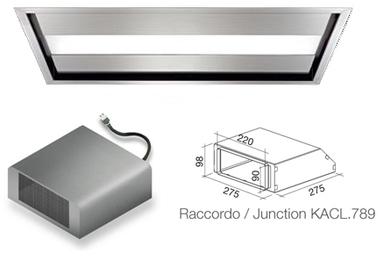 FALMEC hotte au plafond NUVOLA 90 cm (Brossé avec