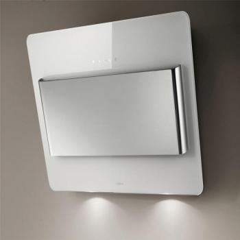 Hotte cuisine Elica murale BELT verre blanc et inox Hotte cuisine Elica murale