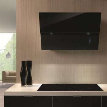Hotte cuisine Airone murale MARS verre noir 80 cm Cuisissimo Hotte cuisine Airone murale