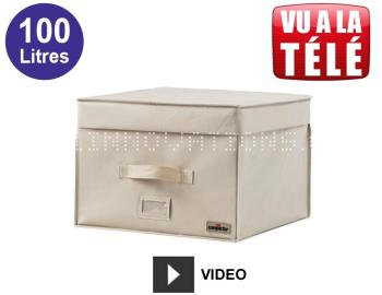 Compactor coffre gain de place sous vide 100L - Beige Compactor coffre gain de place