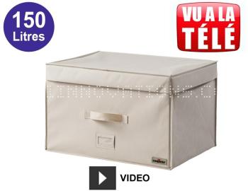 Compactor coffre gain de place sous vide 150L - Beige Compactor coffre gain de place