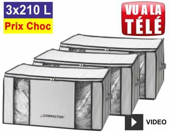 Lot promo de 3 housses Compactor 210 Litres Lot promo de 3 housses Compactor