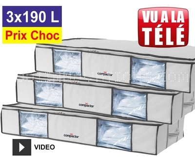 Lot promo de 3 housses Compactor 190 Litres Lot promo de 3 housses Compactor
